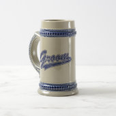 グルームブルー ビールジョッキ (正面左)