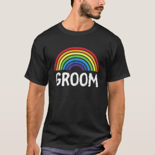 グルームプライドレイ結婚ンボーズLGBTゲイバチェラーパート Tシャツ