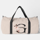 グルームボホフローラ結婚レターの夜 ダッフルバッグ (正面)