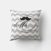 グルームマスタッシュミスターグレージグザグジグザグフローラ クッション (裏面)