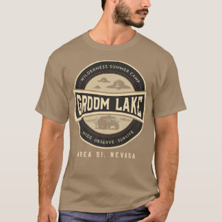 グルームレイクサマーウィルダネスキャンプ　おかしいエリア51 エイリアン Tシャツ