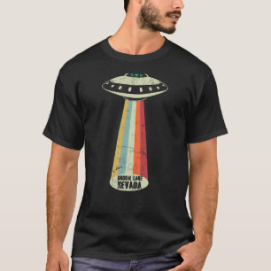 グルームレイクネバダレトロトップシークレットエリア51 UFO UAP Tシャツ
