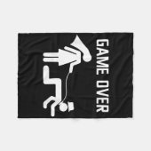 グルーム結婚おもしろいのバチュラーパーティ_6 フリースブランケット (正面(横))