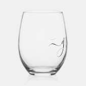 グルーム ミニマリスト ステムなしワイングラス (右)
