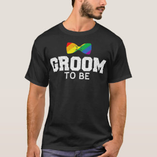 グルームLGBゲイ結婚の独身 Tシャツ