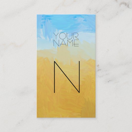 グルーン抽象芸術 名刺 (正面)