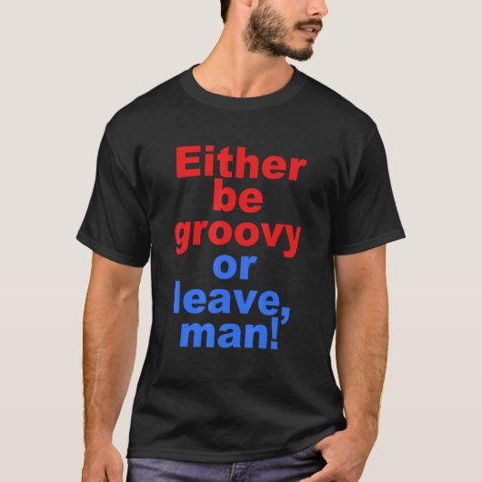 グルーヴおもしろいィーか人離れの引用文か Tシャツ (正面)