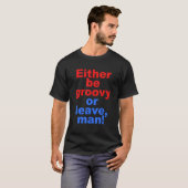 グルーヴおもしろいィーか人離れの引用文か Tシャツ (正面フル)