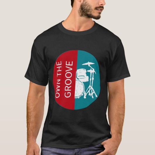 グルーヴを制するドラマー Tシャツ (正面)