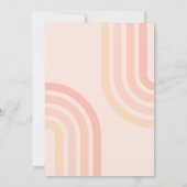 グルーヴィウォーターカラーディスコ誕生日招待状 招待状 (裏面)