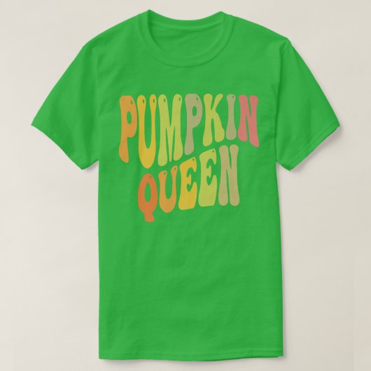 グルーヴィカンプキンクイーンハロウィンカーバーレディ秋カ Tシャツ (デザイン正面)