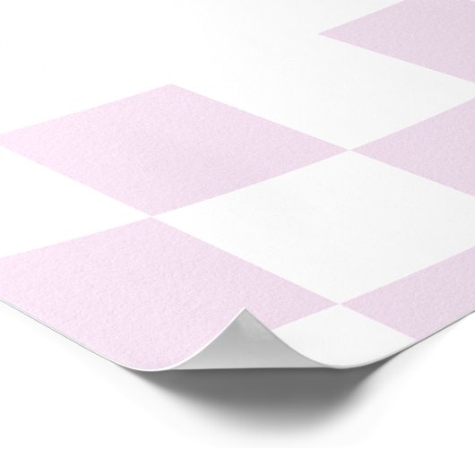 グルーヴィガールハ市松模様にッピー顔 |ウェルカムサイン ポスター (角)