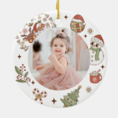 グルーヴィキュートサンタバースデーパーティーセラミックオーナメント セラミックオーナメント (裏面)