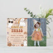 グルーヴィキュート幽霊ハロウィーン3日パーティー 招待状 (スタンド正面)