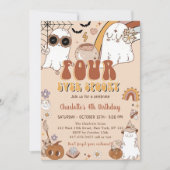 グルーヴィキュート幽霊ハロウィーン4th誕生日パーティー 招待状 (正面)