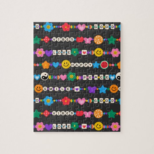 グルーヴィグッドビーブラブスマイルレトロビーズ ジグソーパズル (縦)