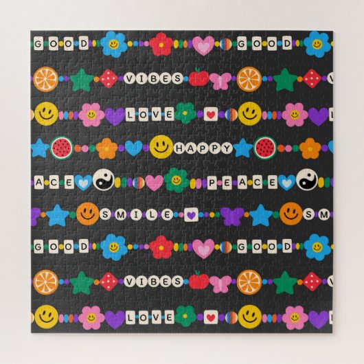 グルーヴィグッドビーブラブスマイルレトロビーズ ジグソーパズル (縦)