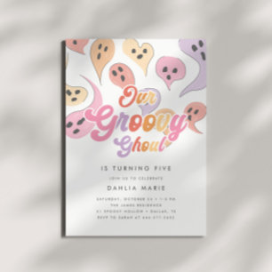 グルーヴィグール不気味ガールズハロウィン誕生日 招待状