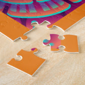 グルーヴィサイケデリックマンダラデザイン ジグソーパズル (側面)