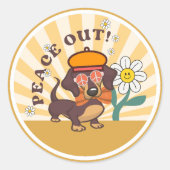 グルーヴィダシュント |ピースアウト ラウンドシール (正面)