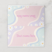 グルーヴィデイジーバースデーパーティー座席表 プレイスカード (外部開封)