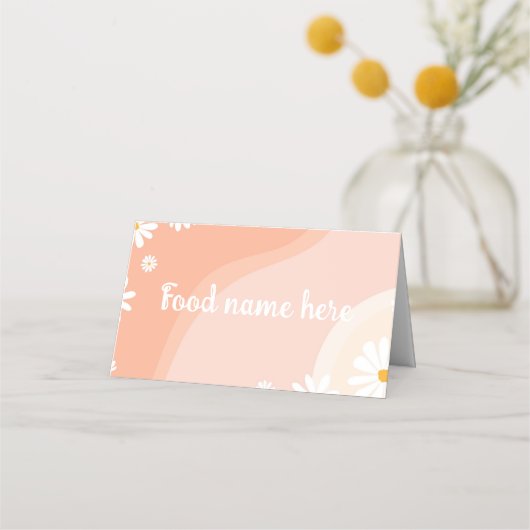 グルーヴィデイジーバースデーパーティー座席表 プレイスカード (正面)