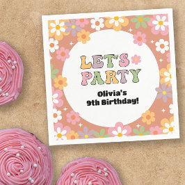 グルーヴィデイジーヒッパイガールズ誕生日 スタンダードカクテルナプキン