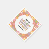 グルーヴィデイジーヒッパイガールズ誕生日 スタンダードカクテルナプキン (角)