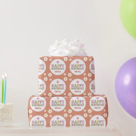 グルーヴィデイジーヒッパイガールズ誕生日 ラッピングペーパー