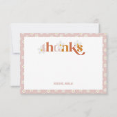 グルーヴィデイジーモダンボホ誕生日 サンキューカード (正面)