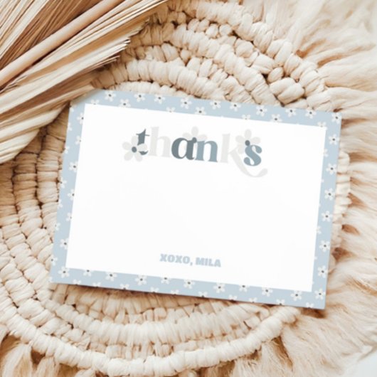 グルーヴィデイジーモダンボホ誕生日 サンキューカード