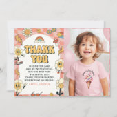 グルーヴィデイジー&レトロヴァンピンク誕生日 サンキューカード (正面)