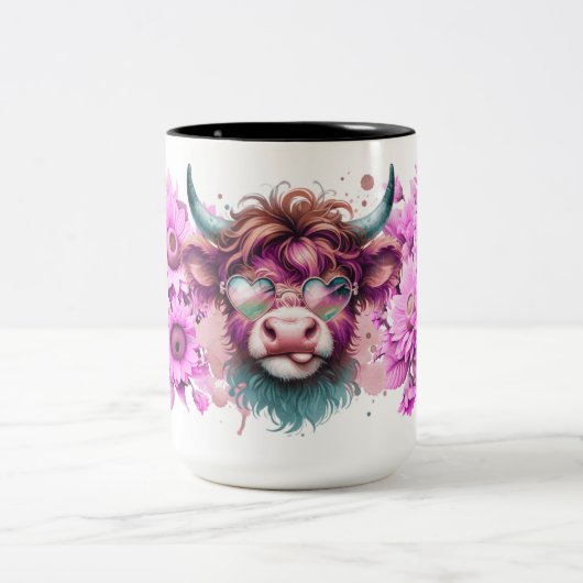 グルーヴィハイランド開花 ツートーンマグカップ (中央)