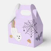 グルーヴィハロウィーンかわいい幽霊誕生日パーティー フェイバーボックス (裏面サイド)