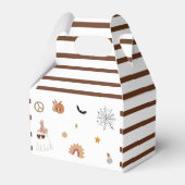 グルーヴィハロウィーンかわいい幽霊誕生日パーティー フェイバーボックス (裏面サイド)