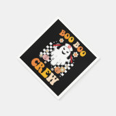 グルーヴィハロウィーンブーブーブークルーズナース幽霊 スタンダードカクテルナプキン (角)