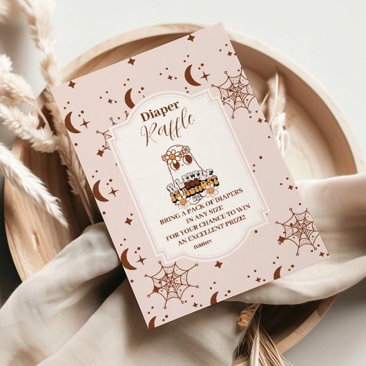 グルーヴィハロウィーンリトルブーベビーラッフルおむつ エンクロージャーカード