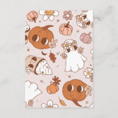 グルーヴィハロウィーンリトルブーベビーラッフルおむつ エンクロージャーカード (裏面)