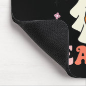 グルーヴィハロウィーン幽霊ホールディングパンプキンシー不気味ズ マウスパッド (コーナー)