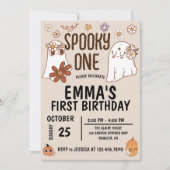 グルーヴィハ不気味ルウィーンワン誕生日招待状 招待状 (正面)