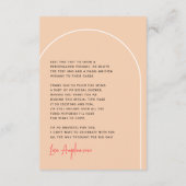 グルーヴィヒッパイアモダンーチブランチブライダルシャワー サンキューカード (裏面)