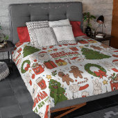 グルーヴィヒッピーレトロメリークリスマスサンタおもしろい シェルパブランケット