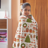 グルーヴィヒッピーレトロメリークリスマスサンタおもしろい シェルパブランケット