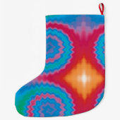 グルーヴィファンキーレトロ旋回パタカッコいいーンを絞る ラージクリスマスストッキング (裏面)