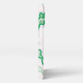 グルーヴィファンキーレトロ渦白を絞る iPhoneケース (右側面)