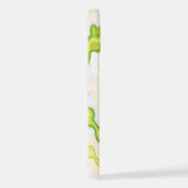 グルーヴィファンキーレトロ渦白を絞る iPhoneケース (右側面)