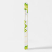 グルーヴィファンキーレトロ渦白を絞る iPhoneケース (左側面)