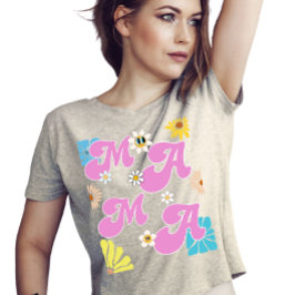 グルーヴィフラワーママ母の日 Tシャツ