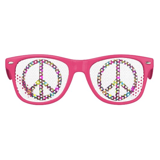 グルーヴィフローラ和平標識 キッズサングラス (正面)