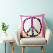 グルーヴィフローラ和平標識 クッション (椅子)